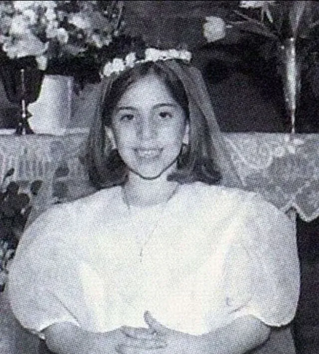 Stefani Germanotta as a child before fame, representing identity formation and belief