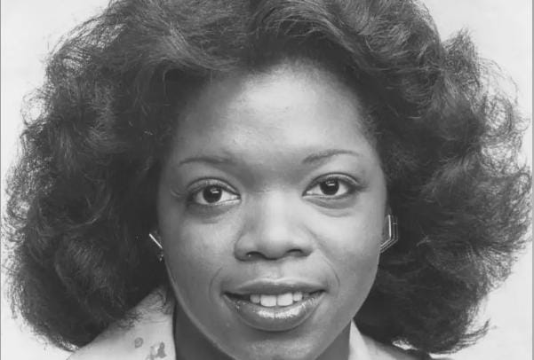 Young Oprah Winfrey portrait before fame, symbolizing belief, identity formation, and the early stages of manifestation.
