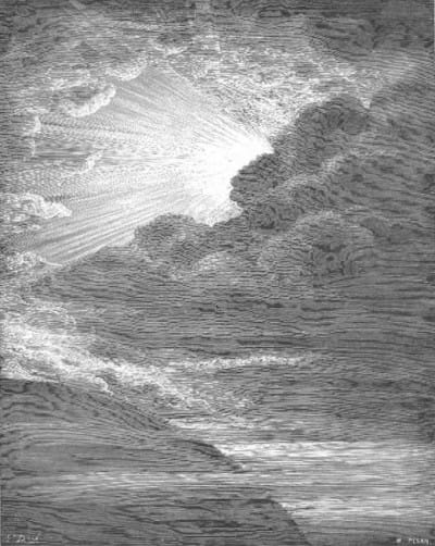 Gustave Dore Creation of Light divine word creation manifestation.