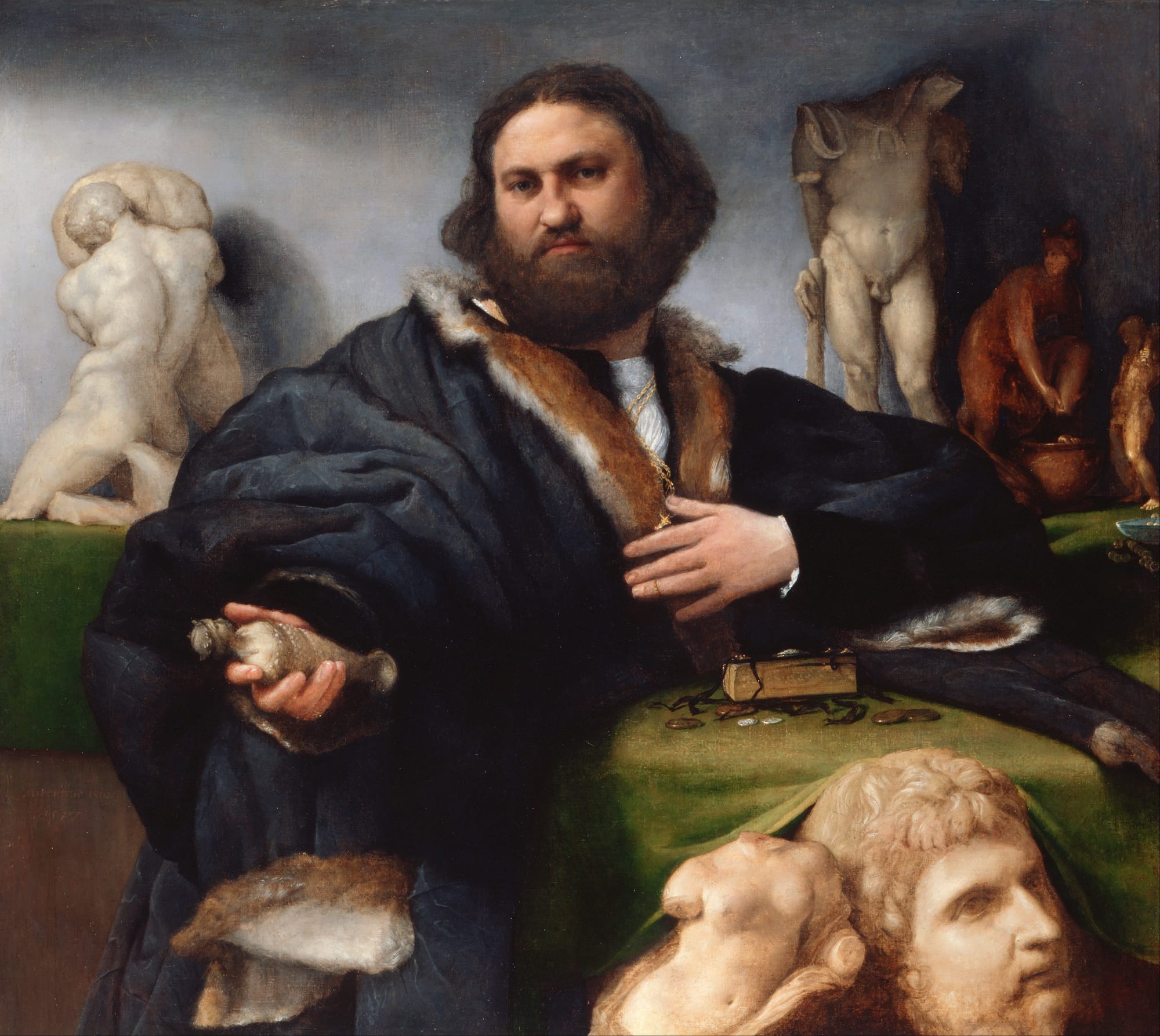 Lorenzo Lotto Portrait of Andrea Odoni representing identity reflection and psychological self-perception