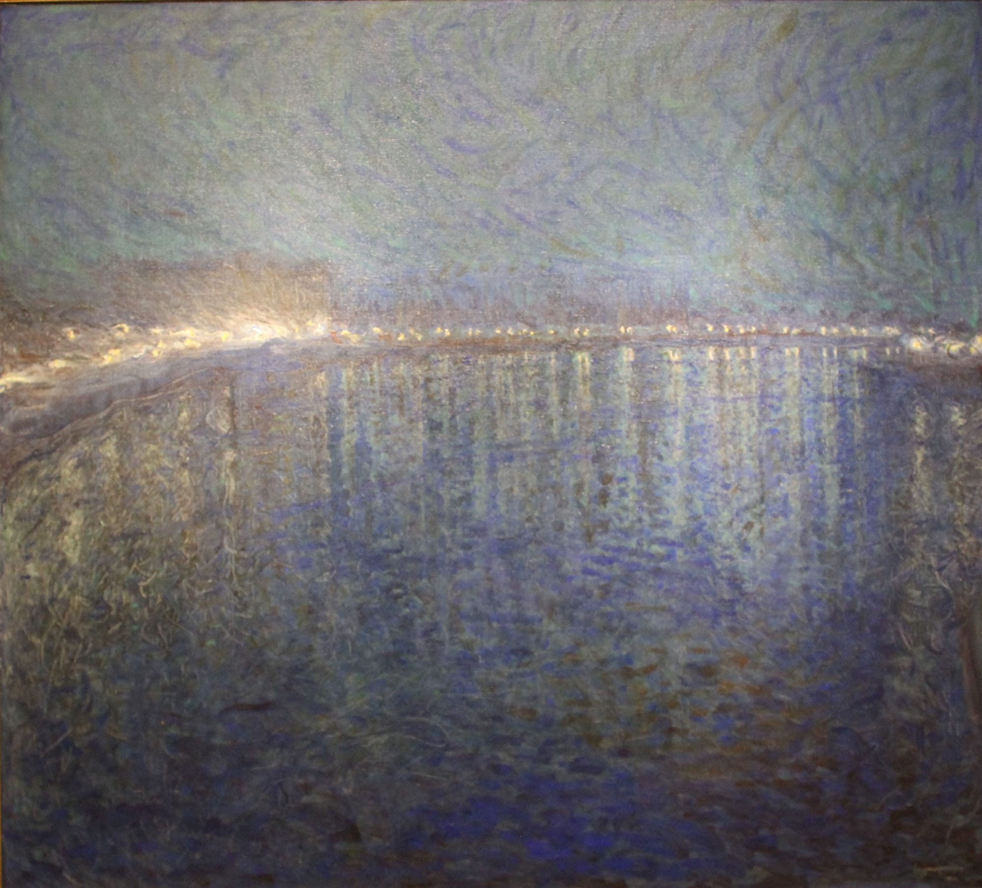 Eugène Jansson Nocturne 1900 subconscious visualization theta brainwaves manifestation night city.