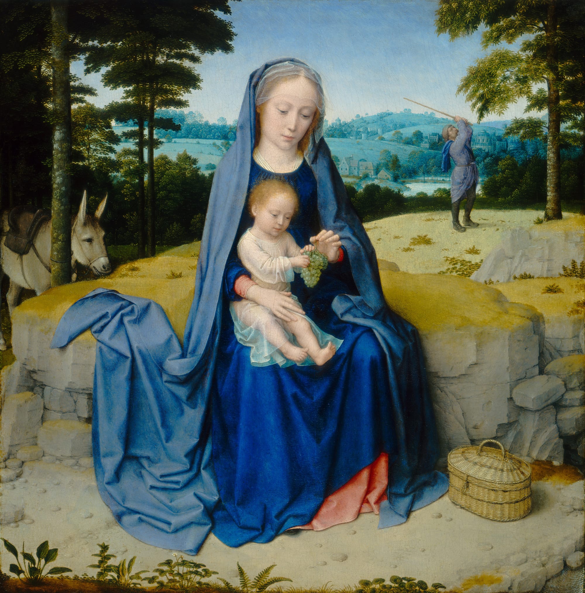 Gerard David Rest on the Flight into Egypt 1510 Northern Renaissance serene landscape and structural calm