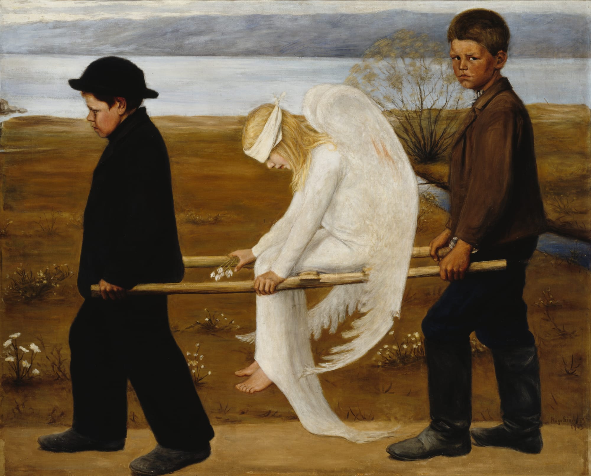 Hugo Simberg The Wounded Angel painting symbolism subconscious healing transformation emotional movement