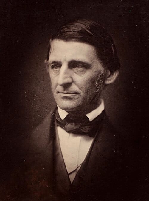 Ralph Waldo Emerson portrait — transcendentalist philosopher whose ideas on consciousness and the Over-Soul influenced New Thought and the origins of the Law of Assumption