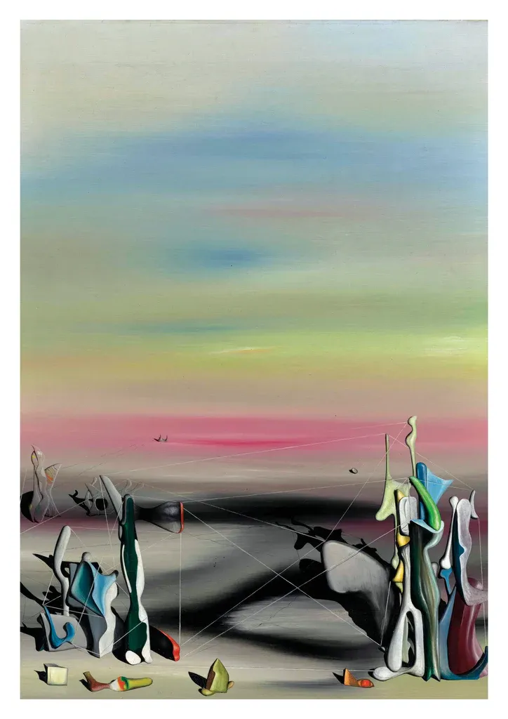 La lumière, la solitude by Yves Tanguy showing a surreal desolate landscape reflecting psychological isolation and subconscious emotional states