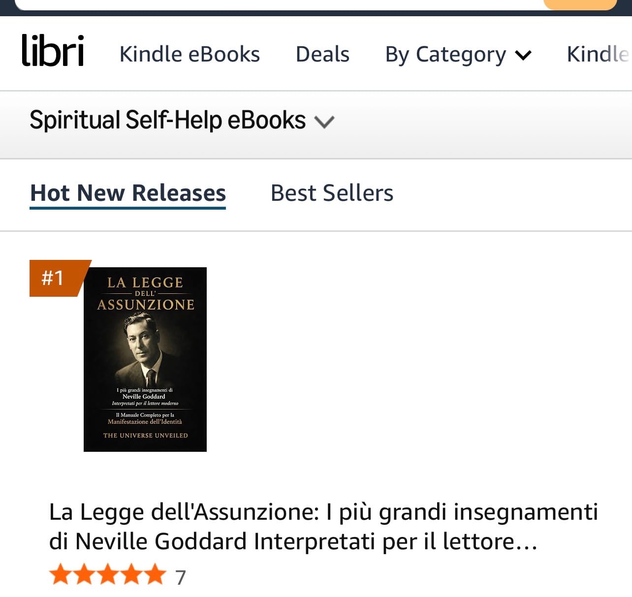 La Legge dell'Assunzione di The Universe Unveiled, libro su Neville Goddard n.1 tra le Novità Kindle su Amazon.it con 5 stelle