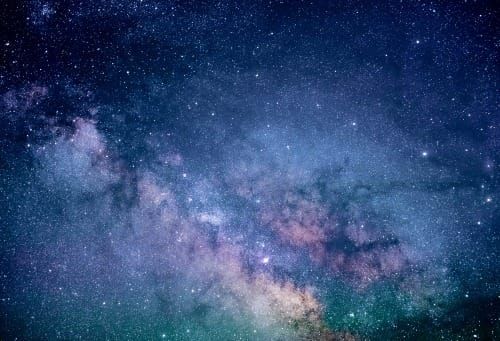 Cosmic night sky symbolizing the Law of Assumption and infinite potential