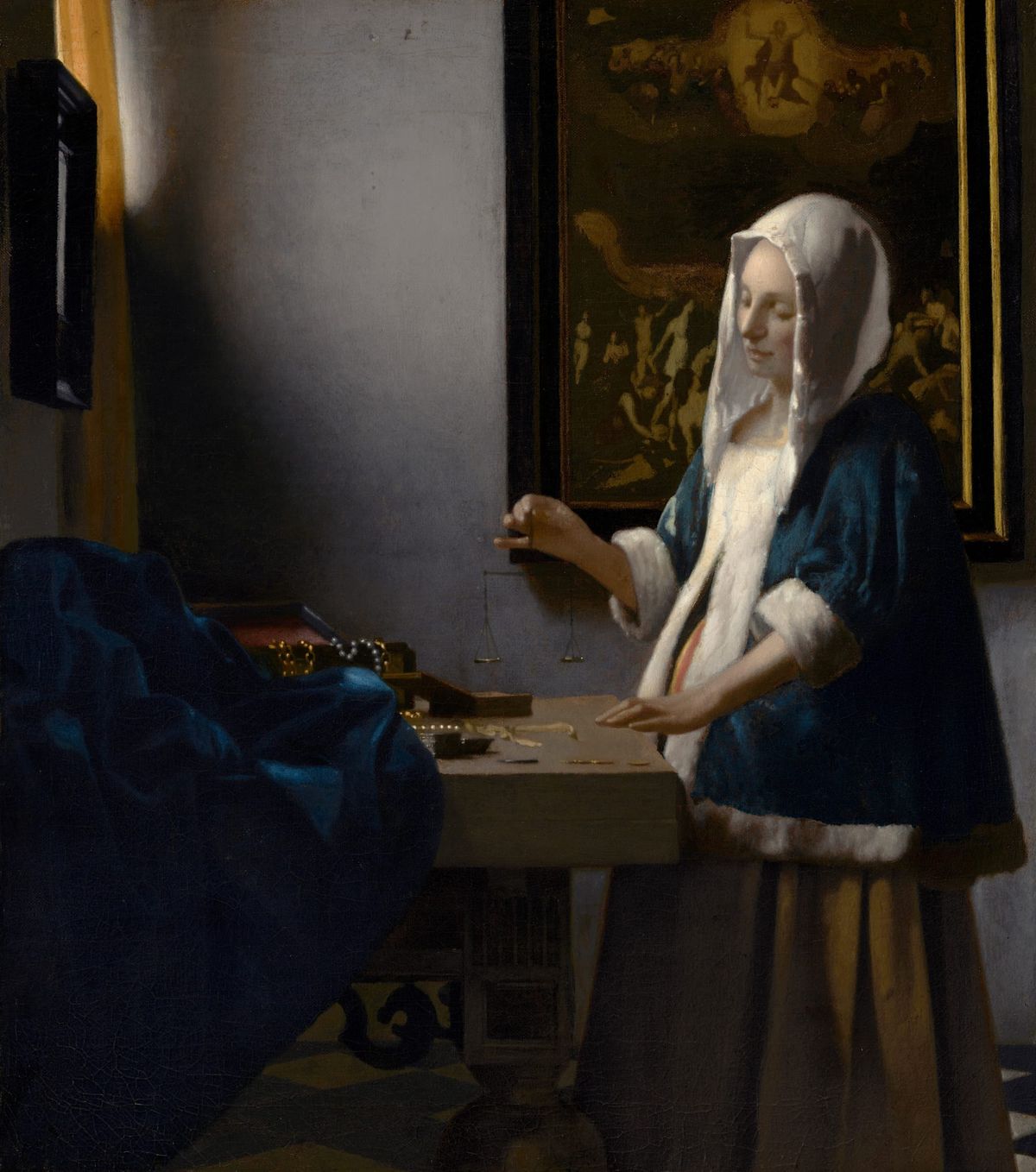 Johannes Vermeer’s Woman Holding a Balance symbolizing emotional balance and subconscious regulation within a money mindset reset practice.