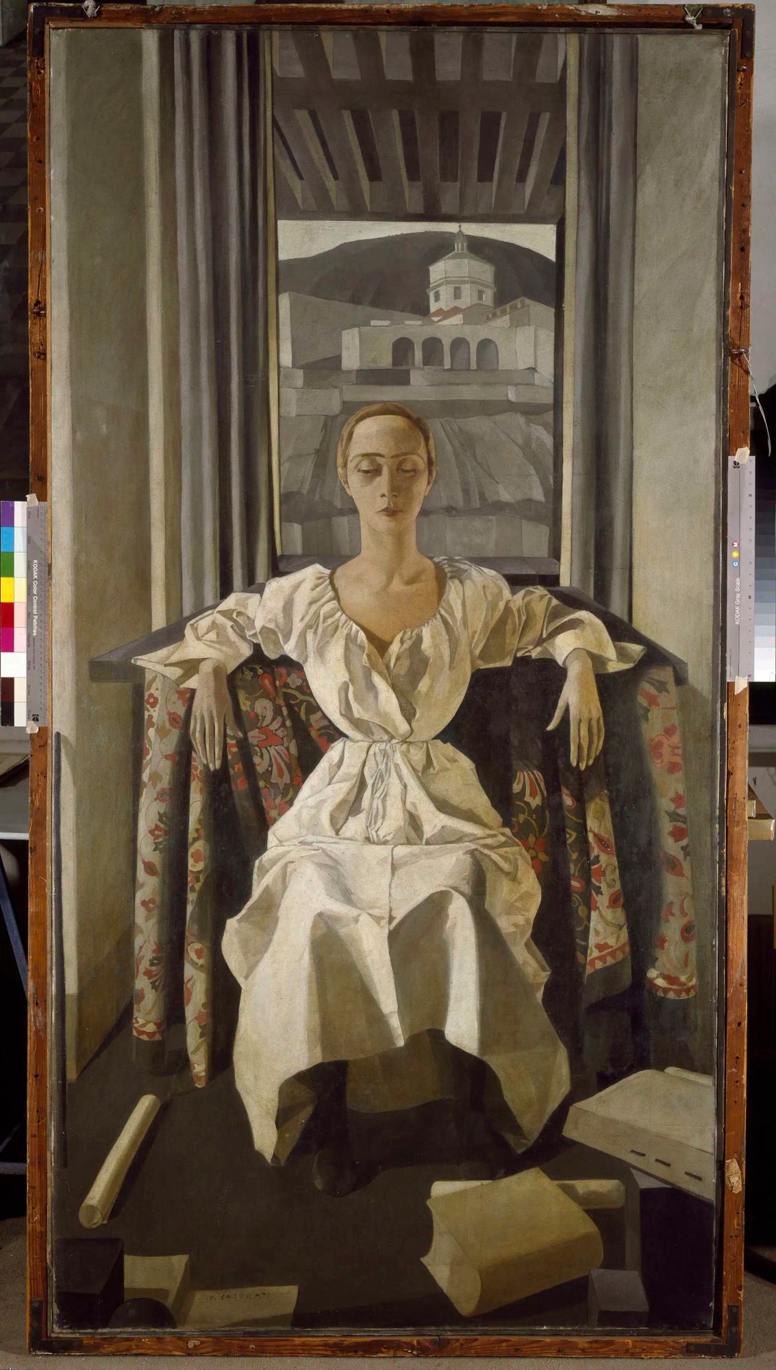 Felice Casorati Portrait of Silvana Cenni 1922 Italian Magic Realism painting contemplative female figure identity subconscious mind symbolism