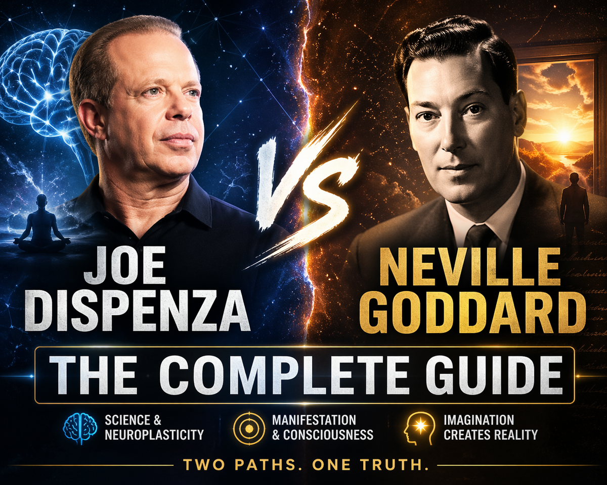 Joe Dispenza vs Neville Goddard comparison neuroscience mystical doctrine manifestation law of assumption subconscious reprogramming