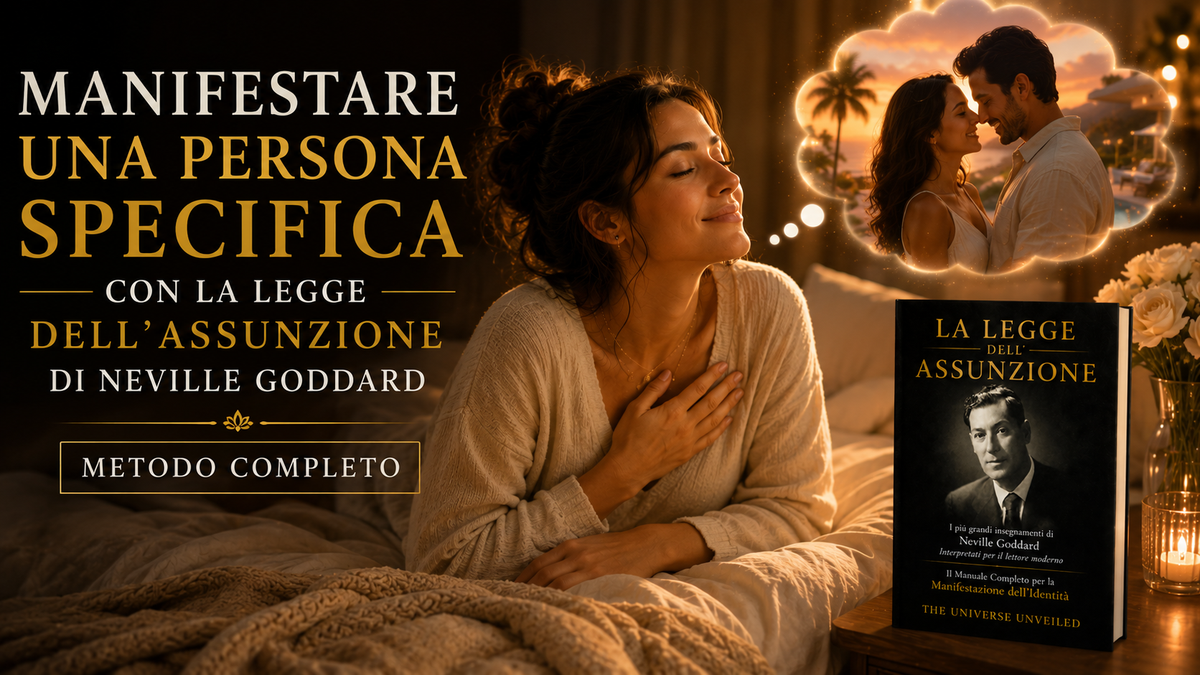 Manifestare una persona specifica con la Legge dell'Assunzione di Neville Goddard metodo completo in italiano