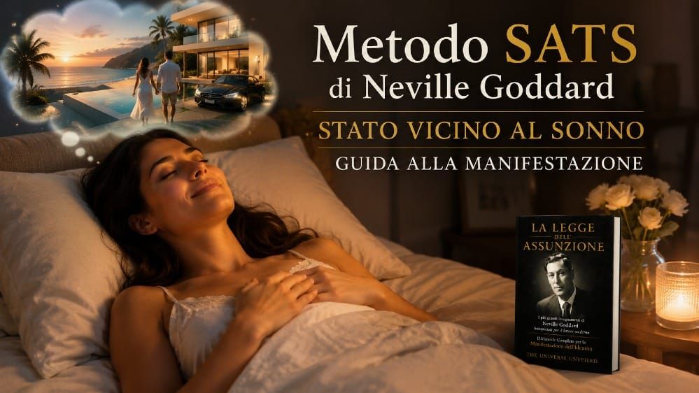 Metodo SATS di Neville Goddard stato vicino al sonno guida alla manifestazione in italiano