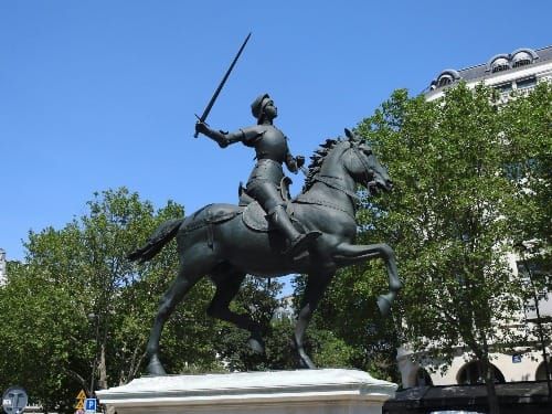 Joan of Arc statue, Warrior-Priestess energy and courageous faith