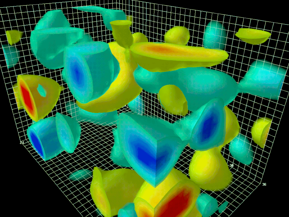 Quantum field visualization showing energy potential and manifestation at the source of reality