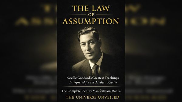 Law of Assumption book cover by The Universe Unveiled — Neville Goddard identity manifestation teachings manual