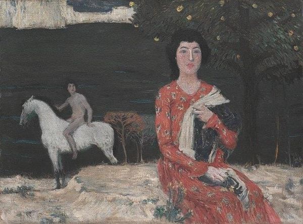 Jan Preisler Lady on the Lake Czech Symbolism figure by water representing liminal identity transition subconscious manifestation