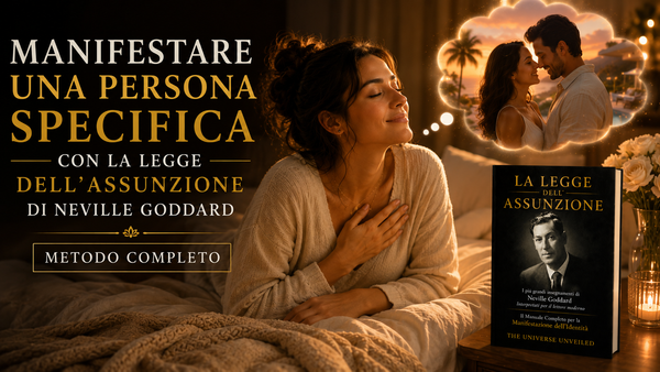 Manifestare una persona specifica con la Legge dell'Assunzione di Neville Goddard metodo completo in italiano
