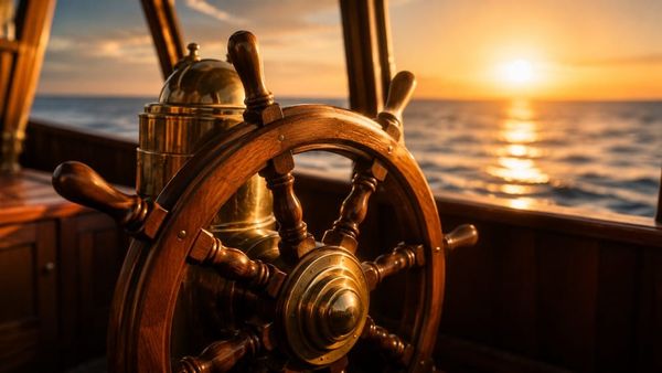 Ship's wheel at the helm — a deep reading of Psycho-Cybernetics by Maxwell Maltz, whose title means steering the mind toward port