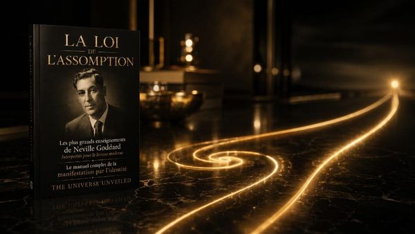 Deux trajectoires de lumière côte à côte, l'une tournée vers l'extérieur et l'autre vers l'intérieur — la différence entre la loi de l'attraction et la loi de l'assomption dans l'enseignement