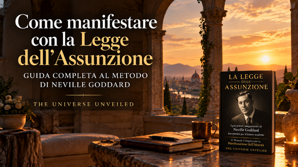 Come manifestare con la Legge dell'Assunzione: guida completa al metodo di Neville Goddard, The Universe Unveiled