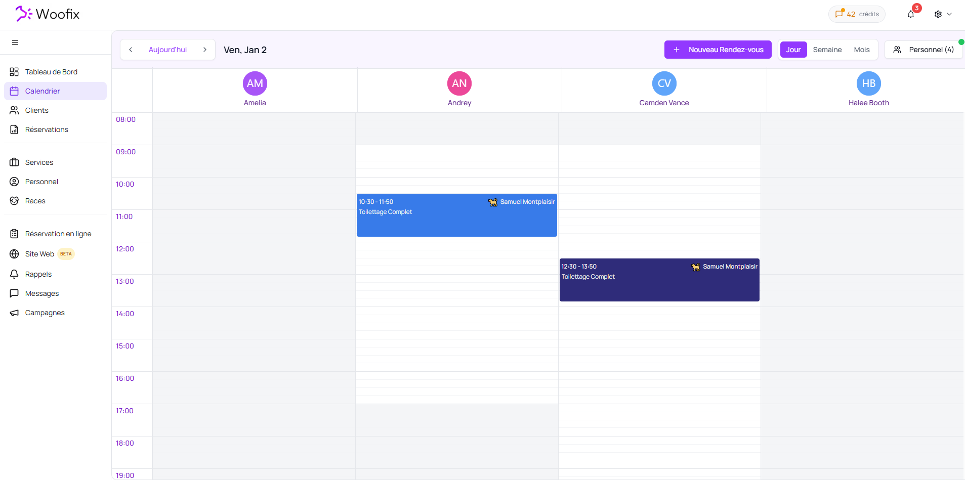 📅 Calendrier