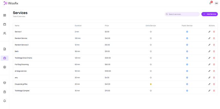 ✂️ Services & Ajustements