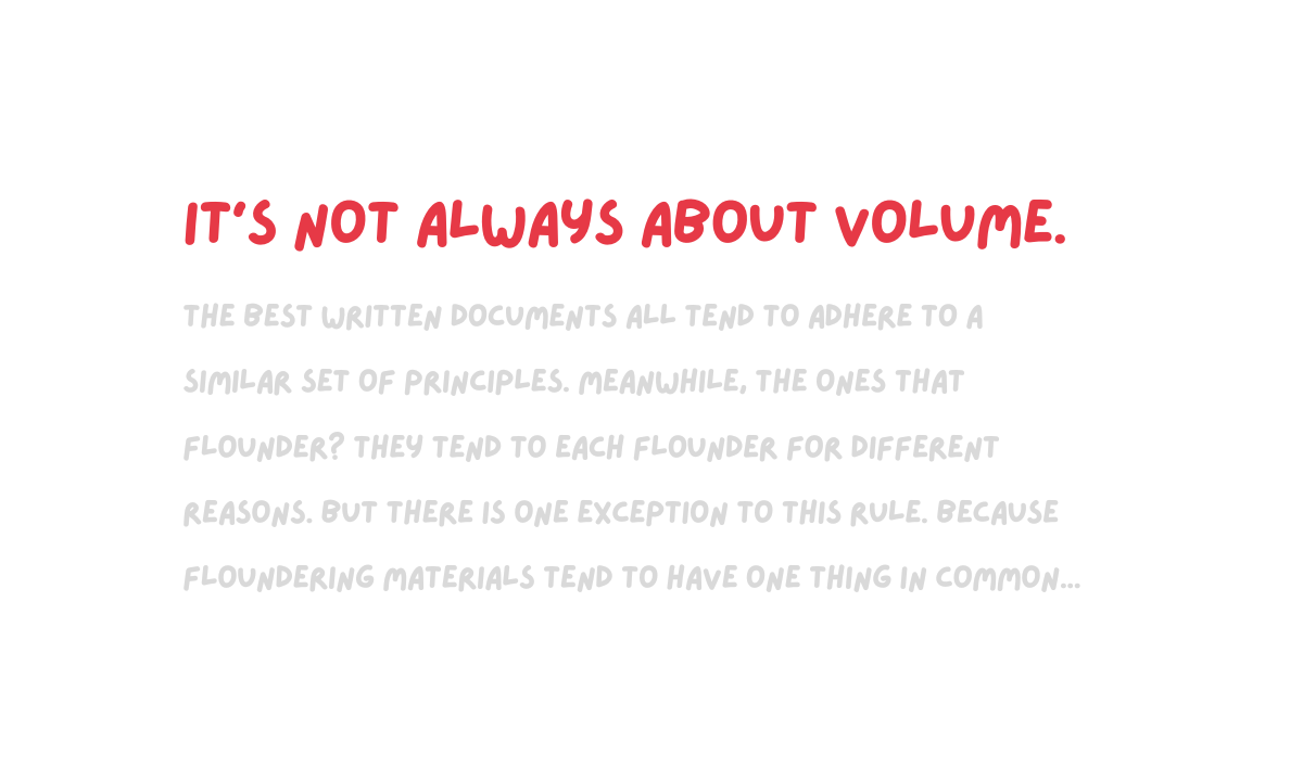 The real reason why some people's work never get read