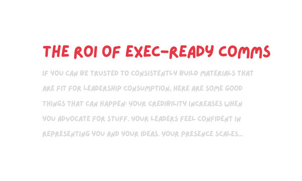 What leaders expect when they read your work