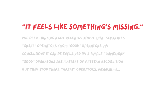 When someone said I was good, but not "great"