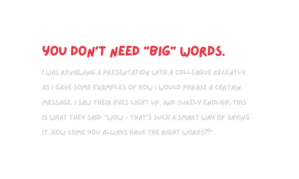Size doesn't matter (when it comes to words)