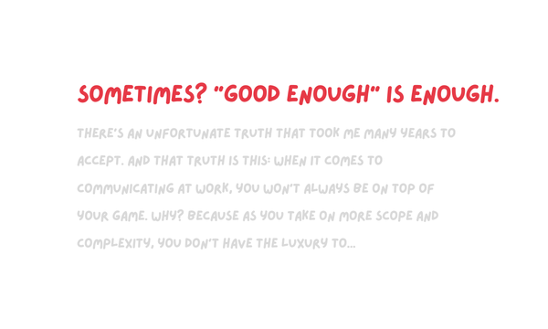 Didn't bring your "A" game? These tips will help.