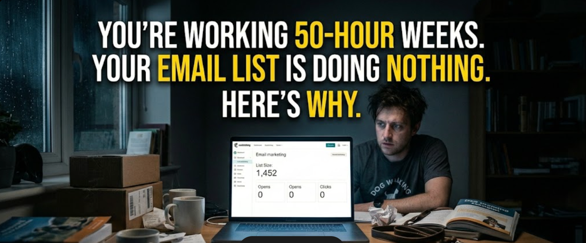 You're working 50-hour weeks (And your email list isn't working for you. Here's why.