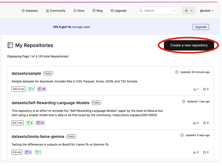 Uploading Datasets to Oxen.ai