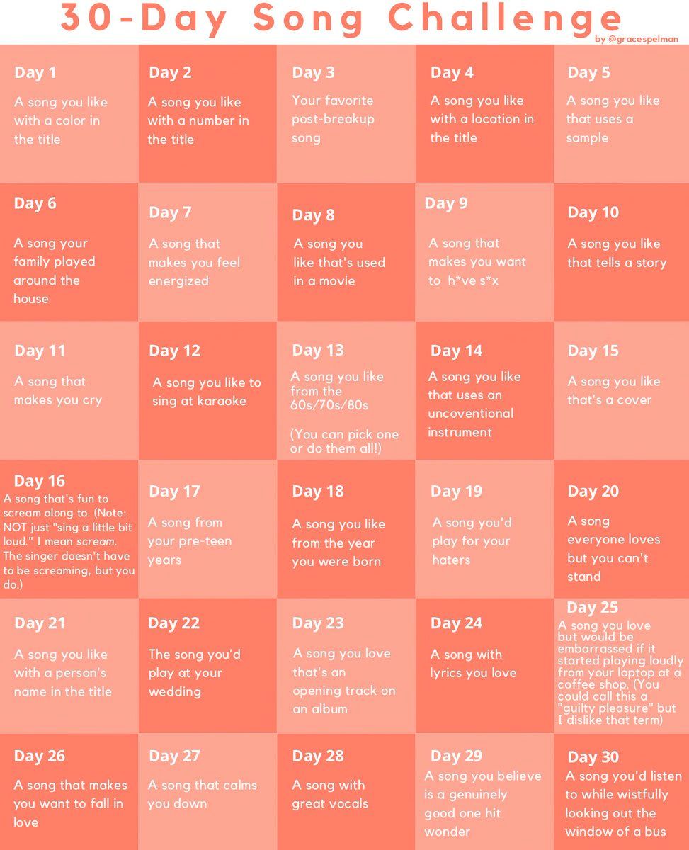 30 songs in a day