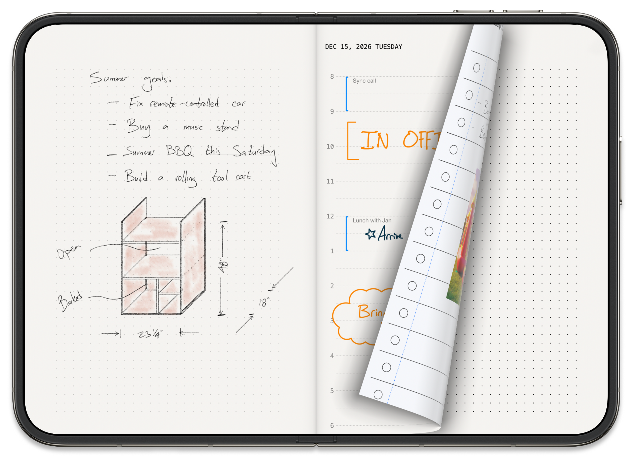 Penbook 8 on iPhone Duo