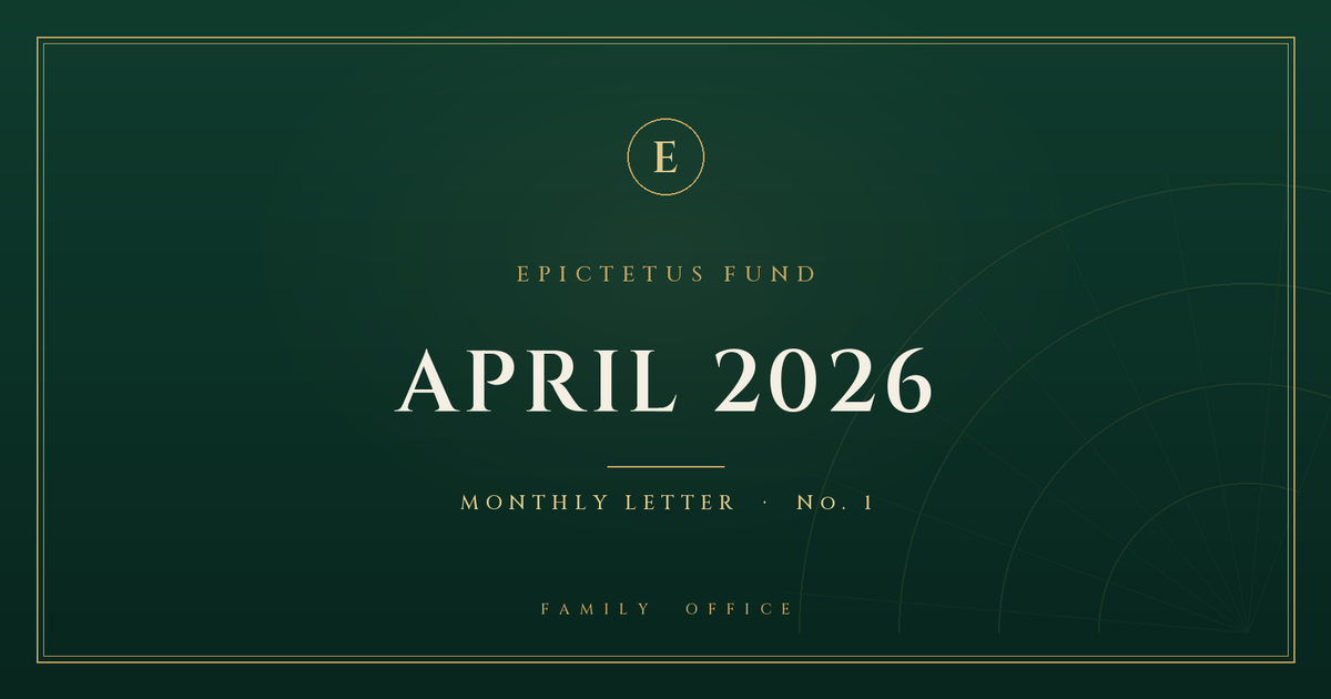 Letter №1 | April 2026
