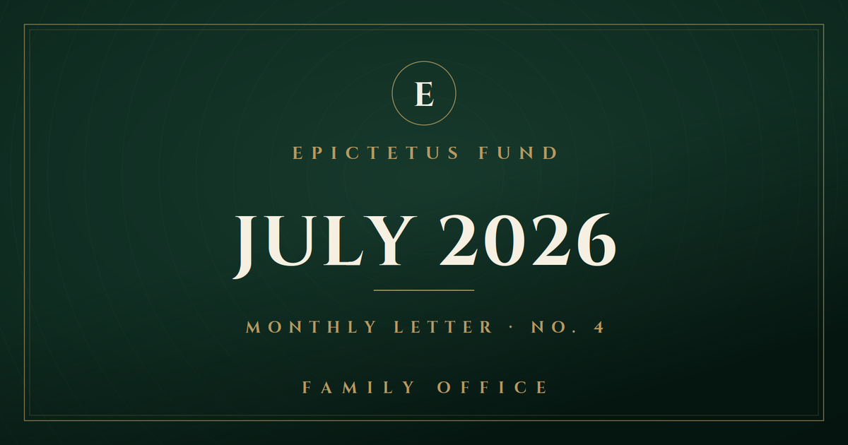 Letter №4 | July 2026