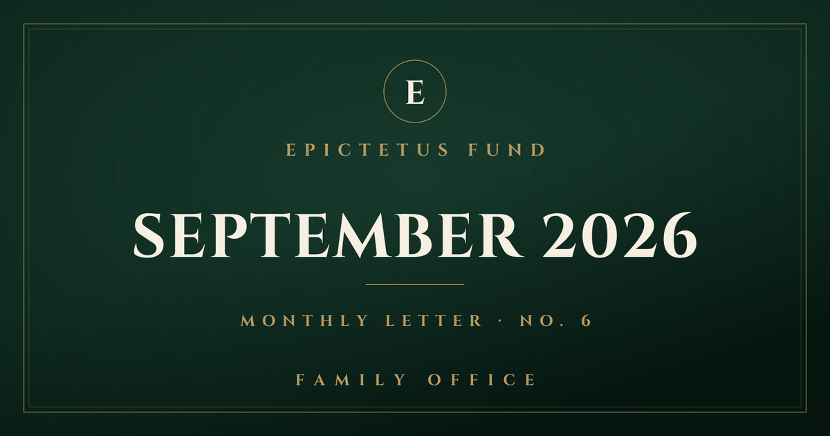 Letter No. 6 | September 2026