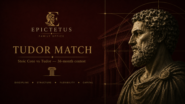 The Tudor Match — Stoic Core vs Tudor, a 36-month live contest