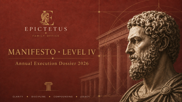 Manifesto Level IV — Annual Execution Dossier 2026