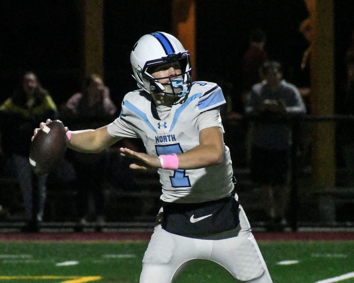 Nashua North football able to get it together, then hang on for key win