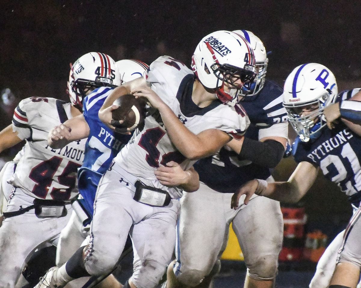 Jolin helped Plymouth football close a win on a sloppy night