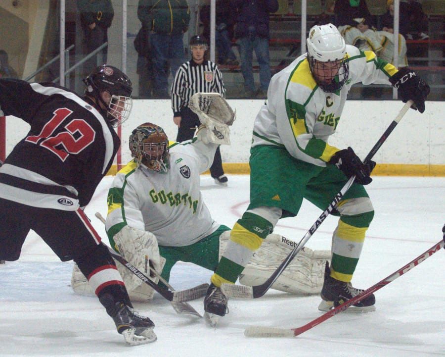Bishop Guertin boys hockey pulls out win over Bedford