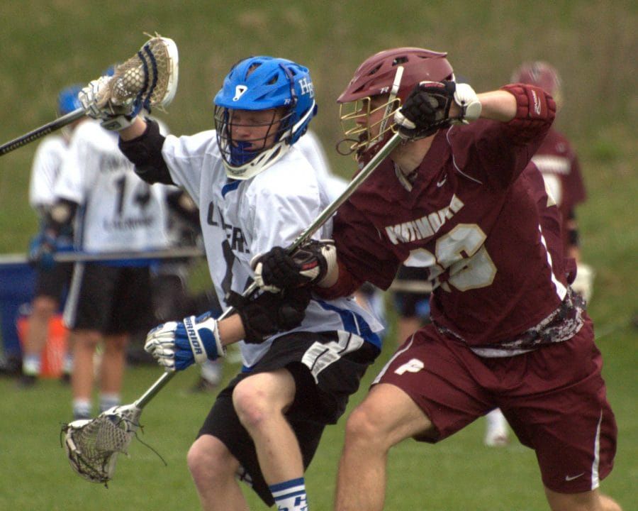 Man Down: Portsmouth boys lacrosse goalie adjusting to position change