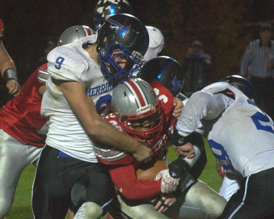 Grassini throws for 9 touchdowns in Merrimack football’s win over Pinkerton