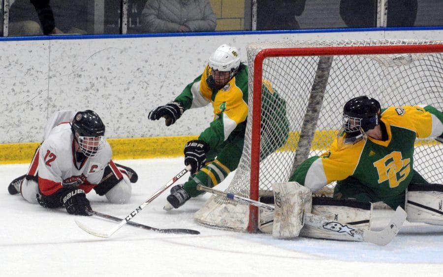 Bedford boys hockey cruises into D1 title game with shutout of Bishop Guertin