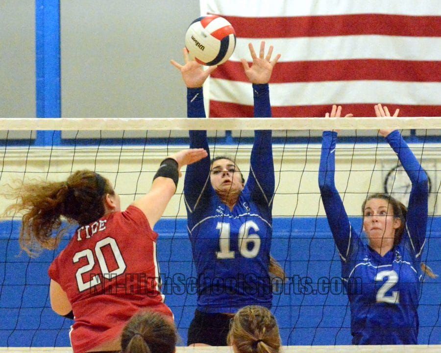 Salem girls volleyball overcomes slow start to hand Concord first loss (video)