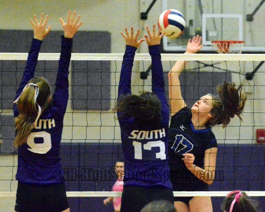 Hollis Brookline girls volleyball cruises past Nashua South (video)