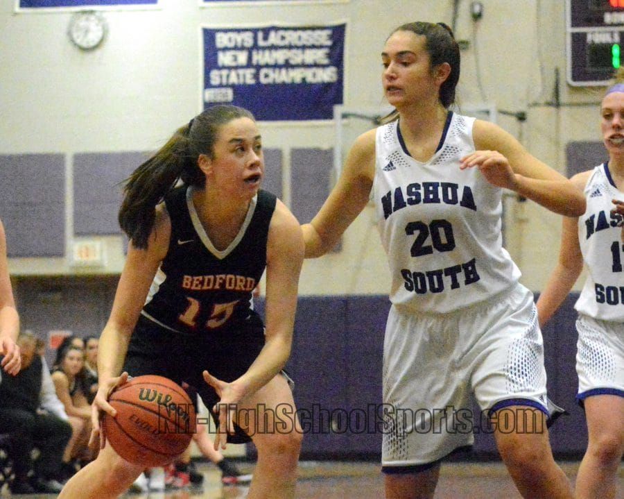 Big second-quarter run lifts Bedford girls basketball past Nashua South (video)