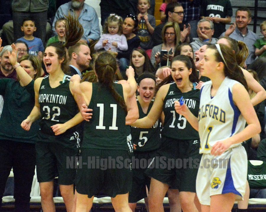 Hopkinton girls basketball shuts down Gilford to advance to D3 championship game